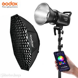 Комплект LED світла: Godox SL60IID + октобокс з сотами 95см